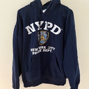 Official NYPD Navy Hoodie for Men